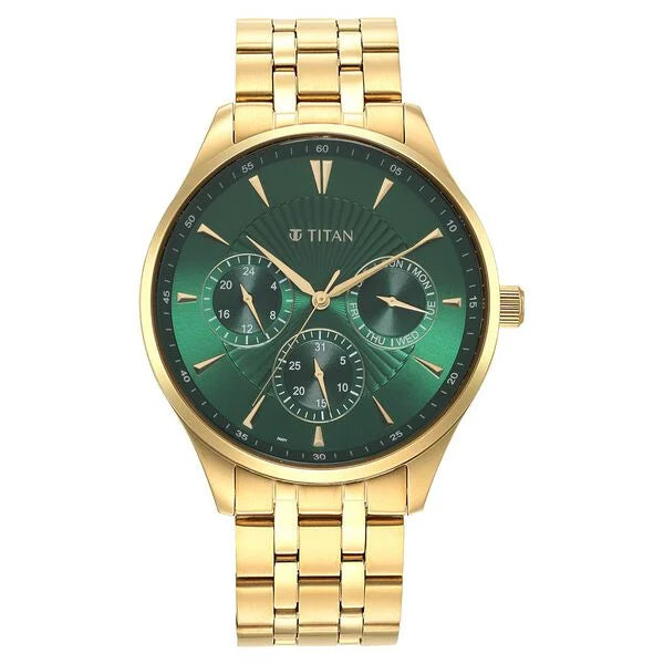 Titan Opulent Green Dial - NT90127YM05