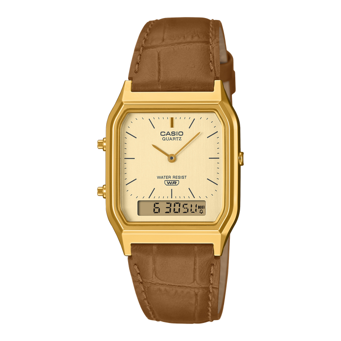 Casio Vintage AQ-230EGL-9A Gold Analog-Digital Watch