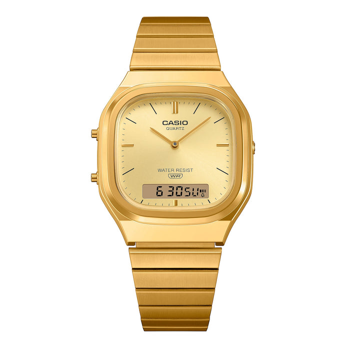 Casio Vintage AQ-240EG-9A Gold Analog-Digital Watch