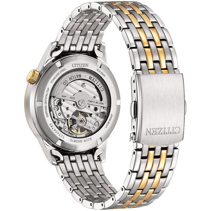 Citizen Mechanical Open Heart NH9136-88H — Grey Dial, 40mm