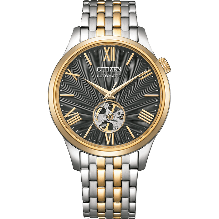 Citizen Mechanical Open Heart NH9136-88H — Grey Dial, 40mm