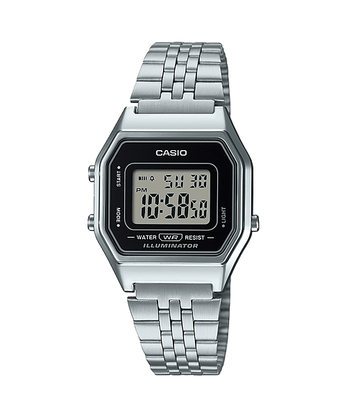 Casio Vintage LA680WA-1 Silver Digital Watch