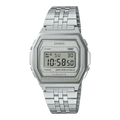 Casio Vintage A1000A-7 full metal silver digital watch