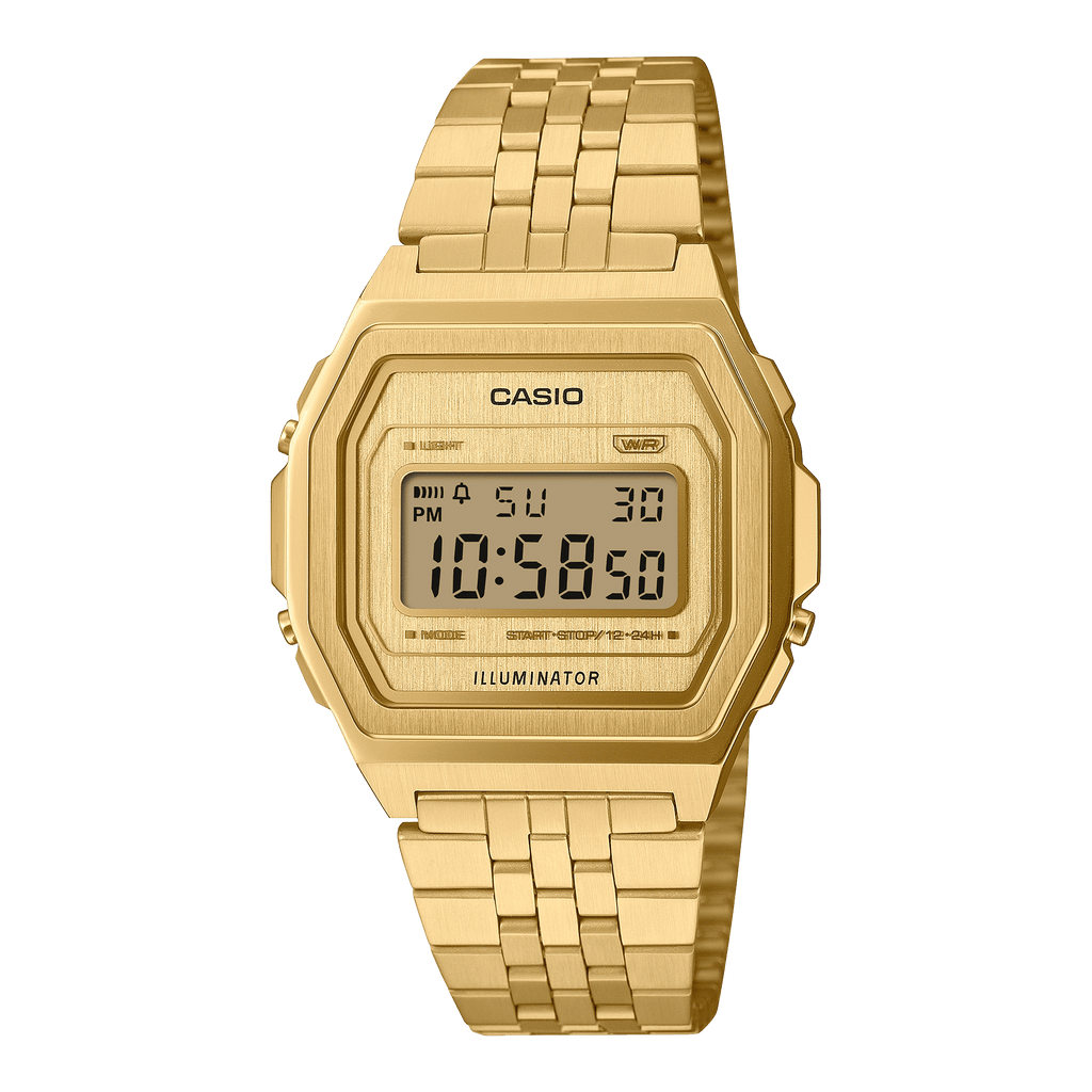 Casio Vintage A1000G-9 full metal gold digital watch