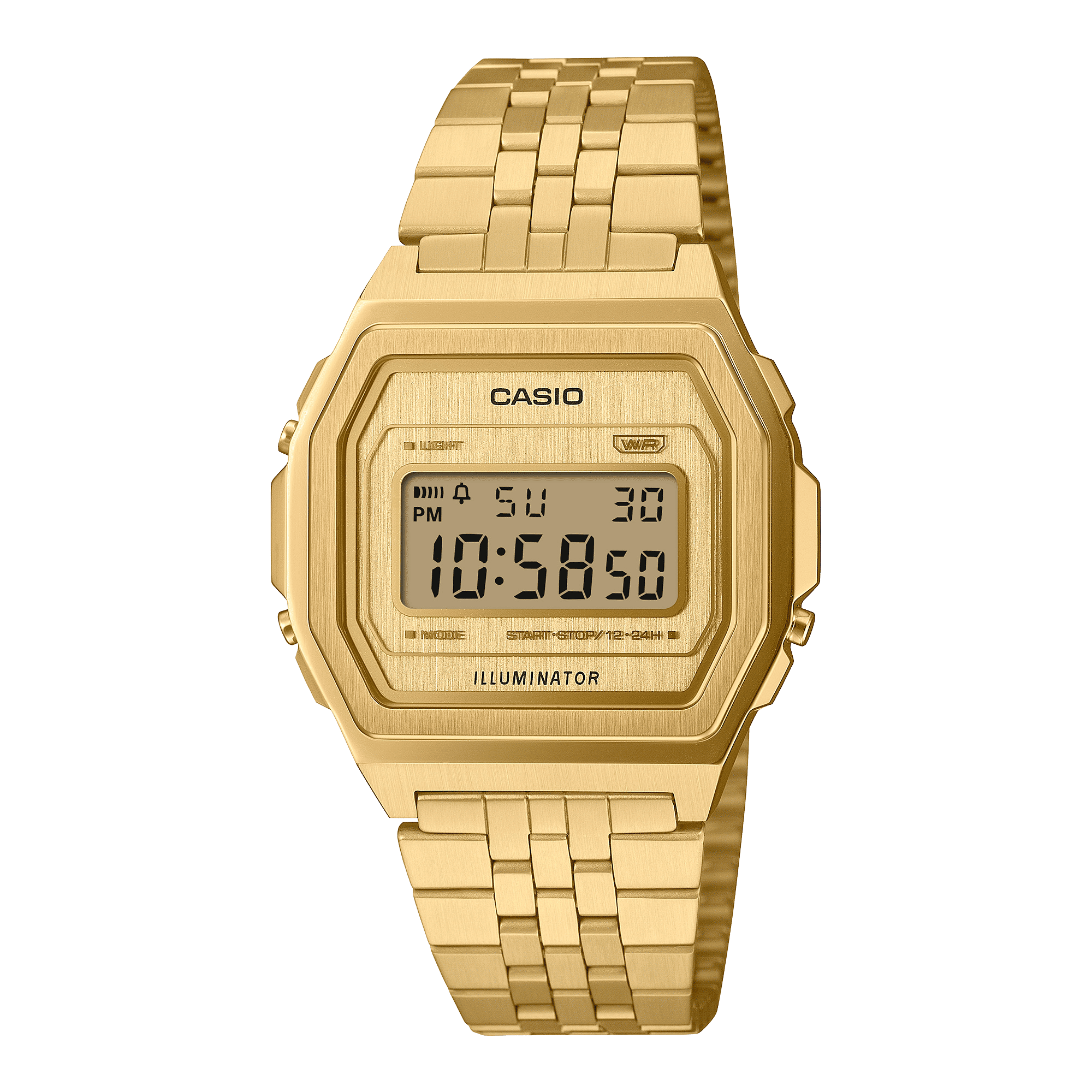 Casio Vintage A1000G-9 full metal gold digital watch