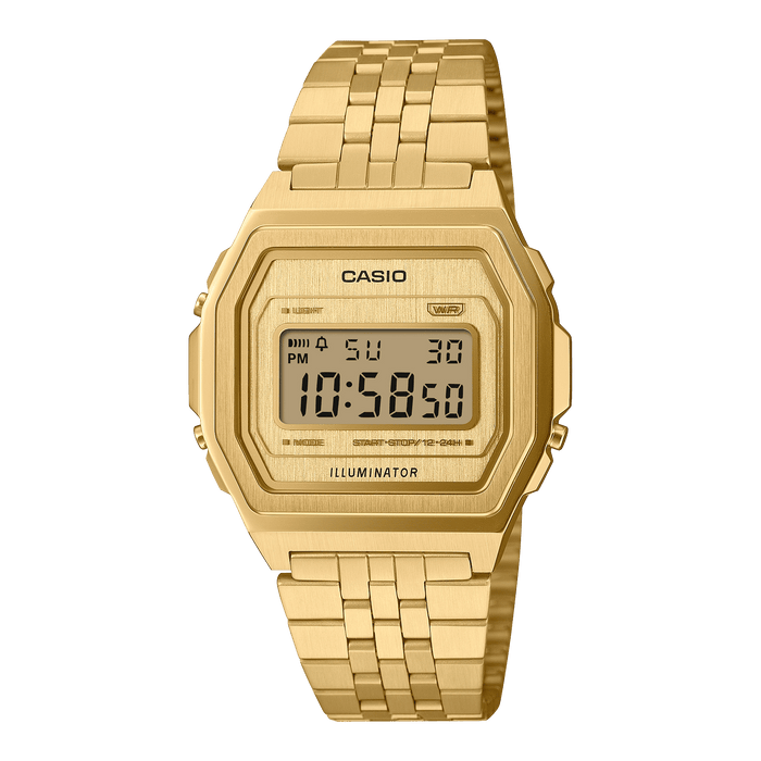 Casio Vintage A1000G-9 Full Metal Digital Watch (Gold)