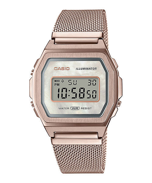 Casio Vintage A1000MCG-9 rose gold digital watch