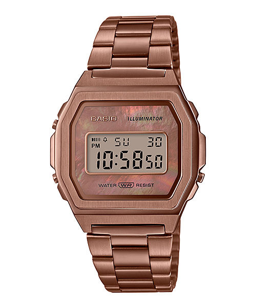 Casio Vintage A1000RG-5 rose gold digital watch