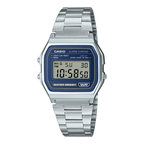 Casio Vintage A158WEA-2 blue digital watch