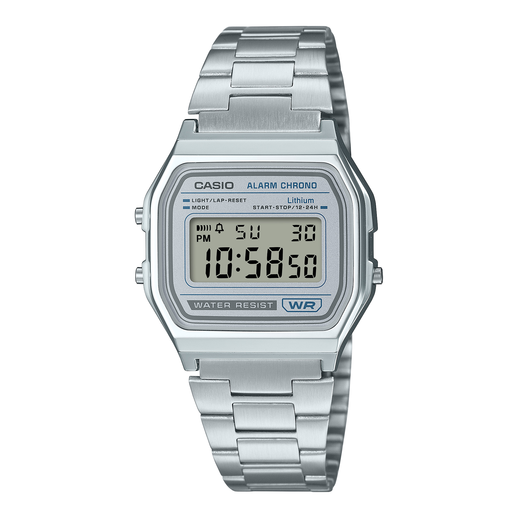 Casio Vintage A158WEA-7 blue digital watch