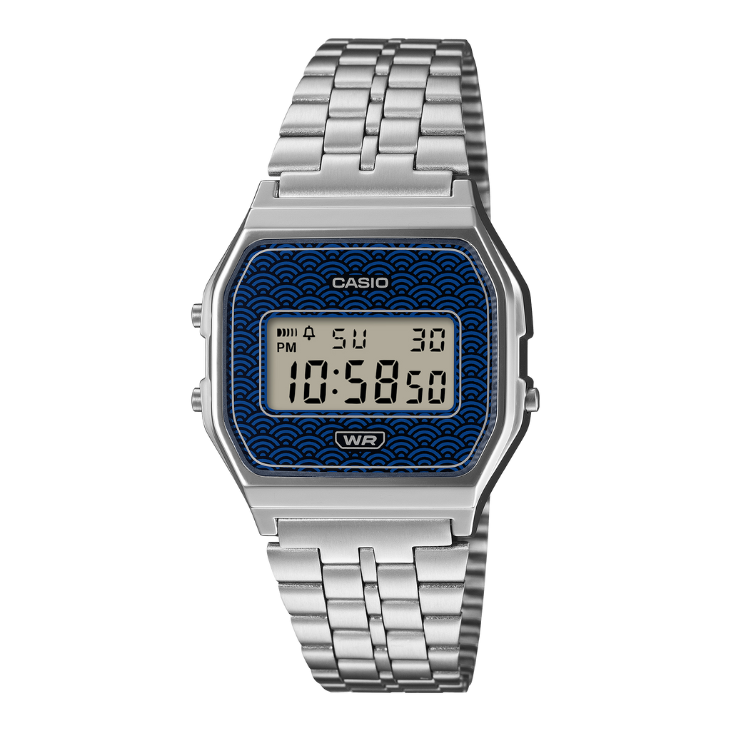 Casio Vintage A159WEVJ-2 blue digital watch