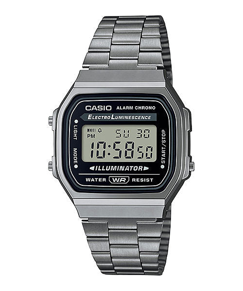 Casio Vintage A168WGG-1A black digital watch