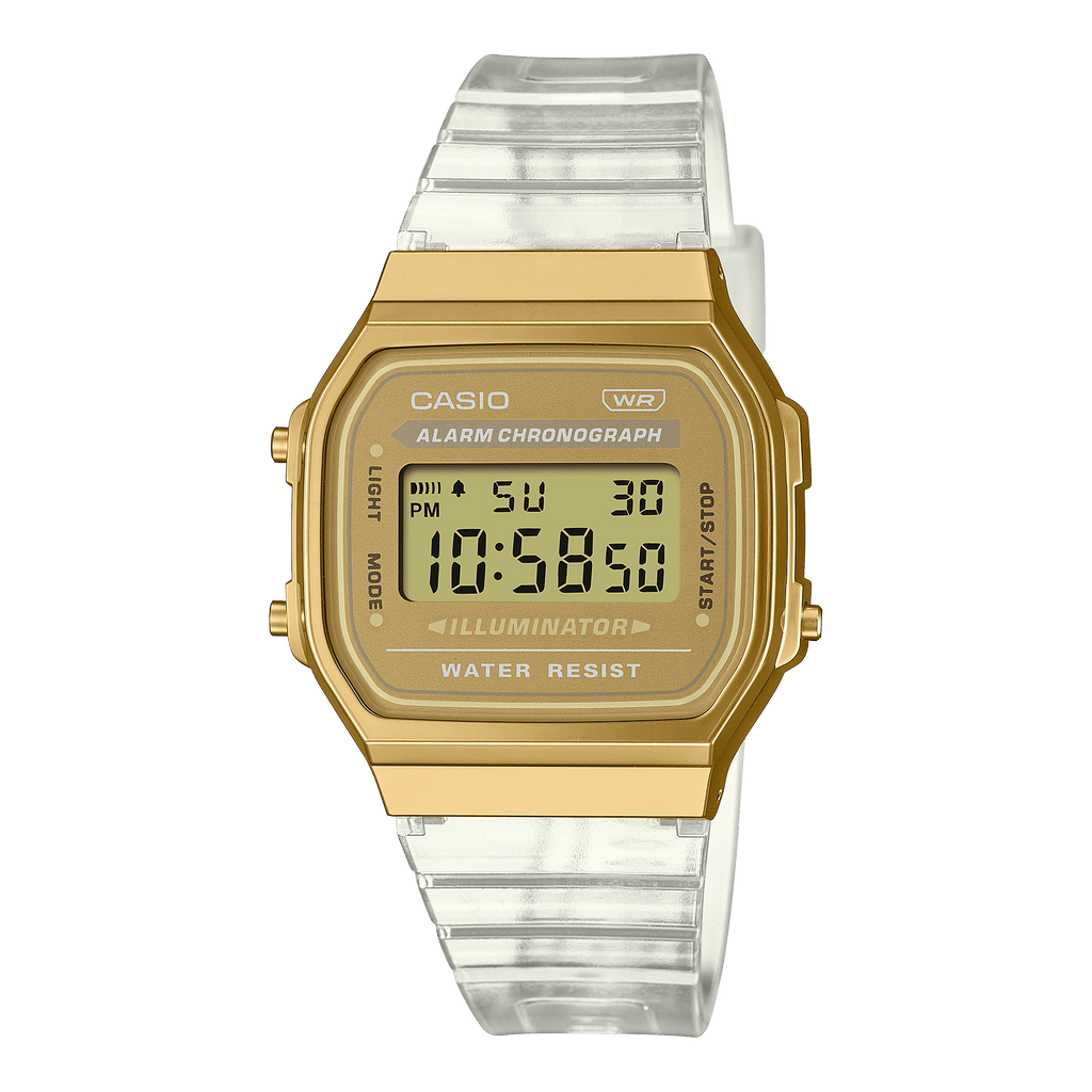 Casio Vintage A168XESG-9A gold digital watch