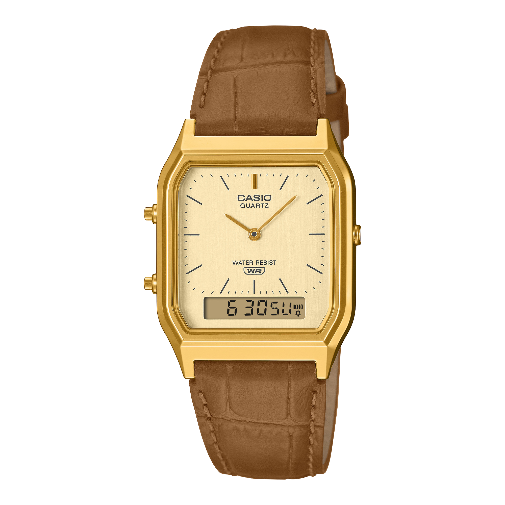 Casio Vintage AQ-230EGL-9A gold analog-digital watch