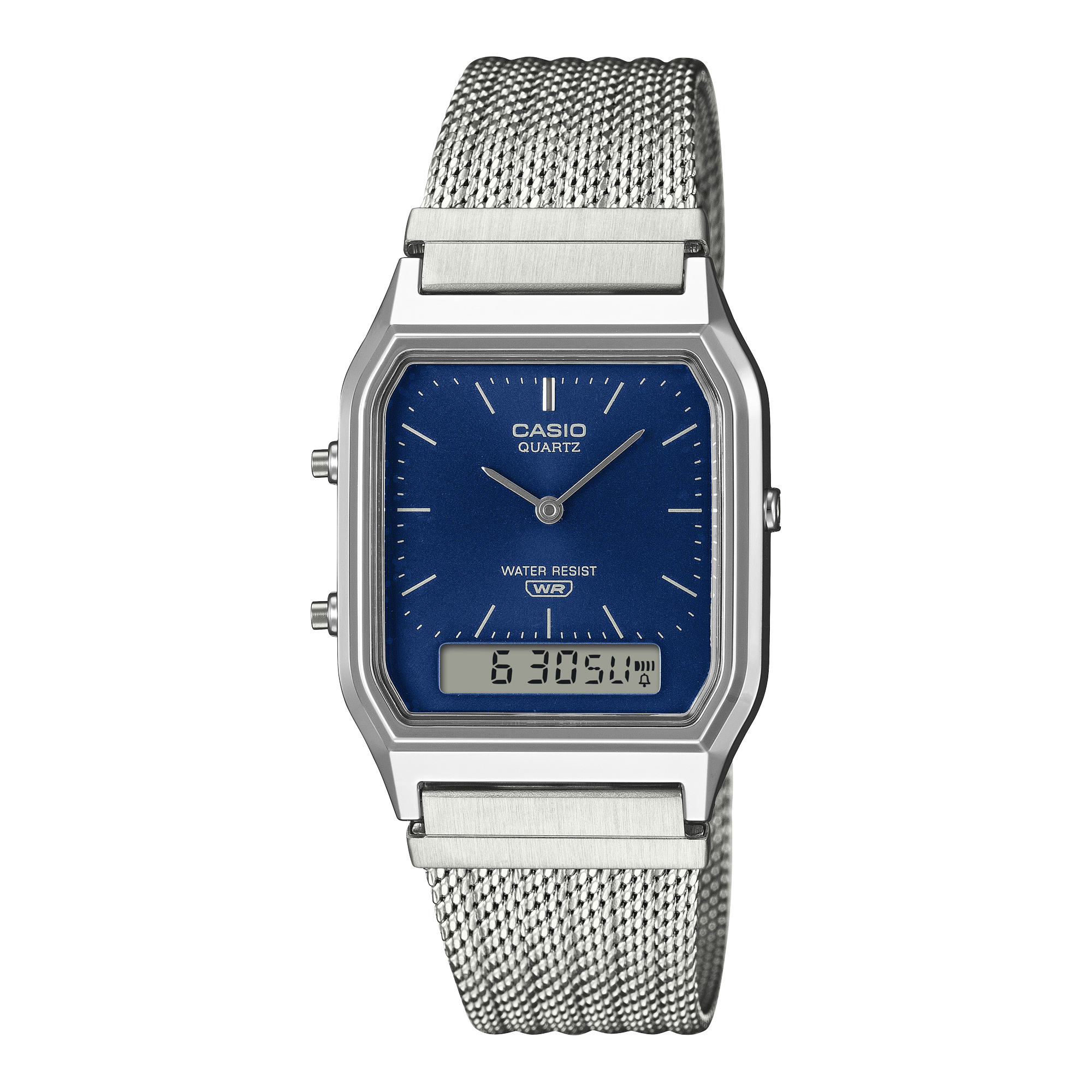 Casio Vintage AQ-230EM-2A navy analog-digital watch