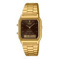 Casio Vintage AQ-230GA-5AMQY brown analog-digital watch