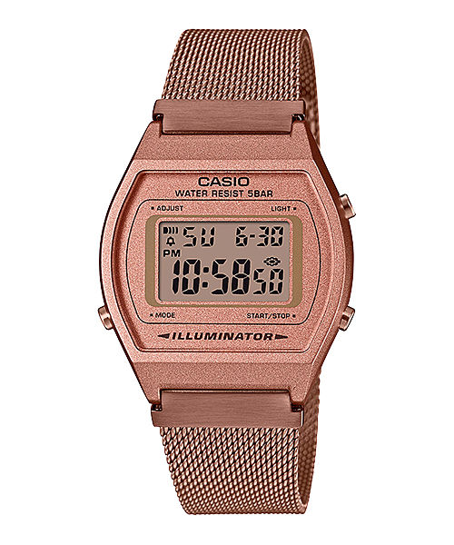 Casio Vintage B640WMR-5A Rose Gold Digital Watch