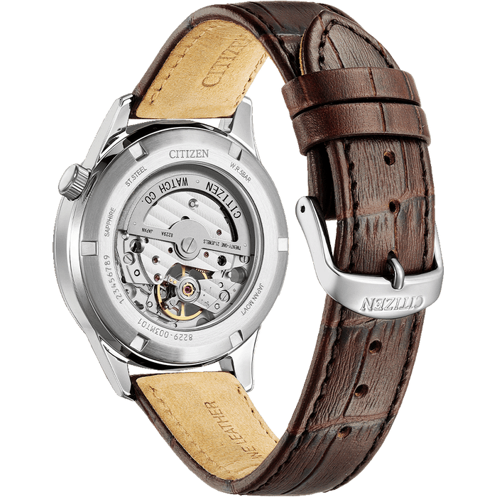 Citizen Mechanical Open Heart NH9130-17A — Champagne Dial, 40mm