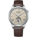 Citizen Mechanical Open Heart NH9130-17A champagne dial front
