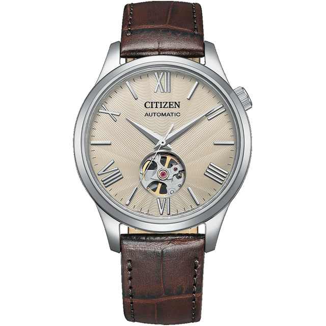 Citizen Mechanical Open Heart NH9130-17A — Champagne Dial, 40mm