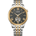 Citizen Mechanical Open Heart NH9136-88H grey dial front