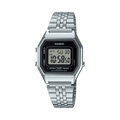 Casio Vintage LA680WA-1 silver digital watch