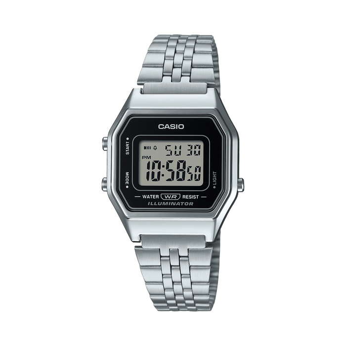 Casio Vintage LA680WA-1 Silver Digital Watch