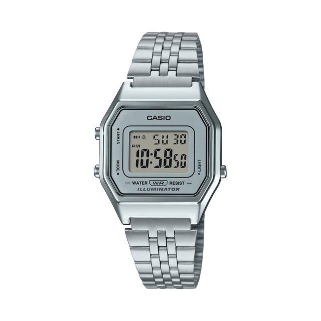 Casio Vintage LA680WA-7 Silver Digital Watch