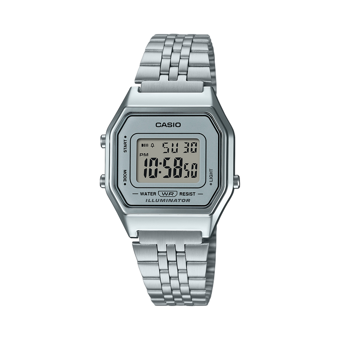Casio Vintage LA680WA-7 Silver Digital Watch