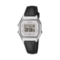 Casio Vintage LA680WEL-1 leather band digital watch