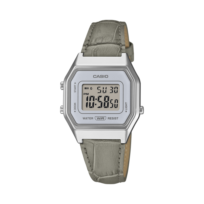 Casio Vintage LA680WEL-8A2 Leather Band Digital Watch