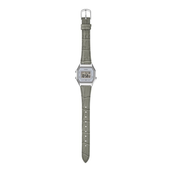 Casio Vintage LA680WEL-8A2 Leather Band Digital Watch