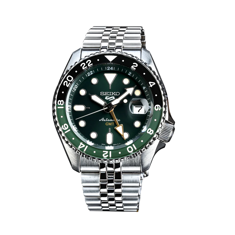 Seiko 5 Sports SKX GMT Bi-Colour Green - SSK035K1